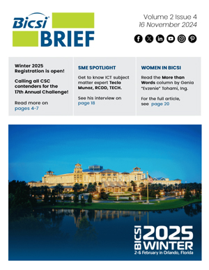 BICSI Brief V2 I4 November  2024